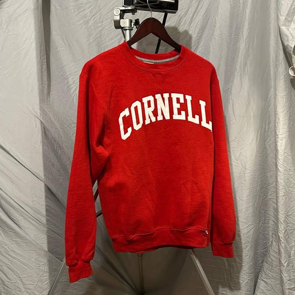 Red early two thousands Russell Athletics Cornell crew neck - Ivy League - Picture 1 of 3
